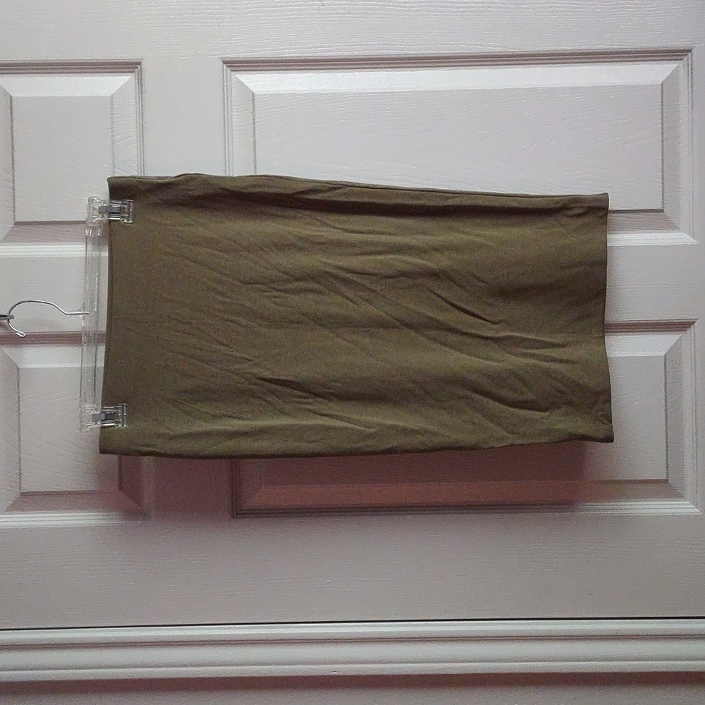 Olive green skirt